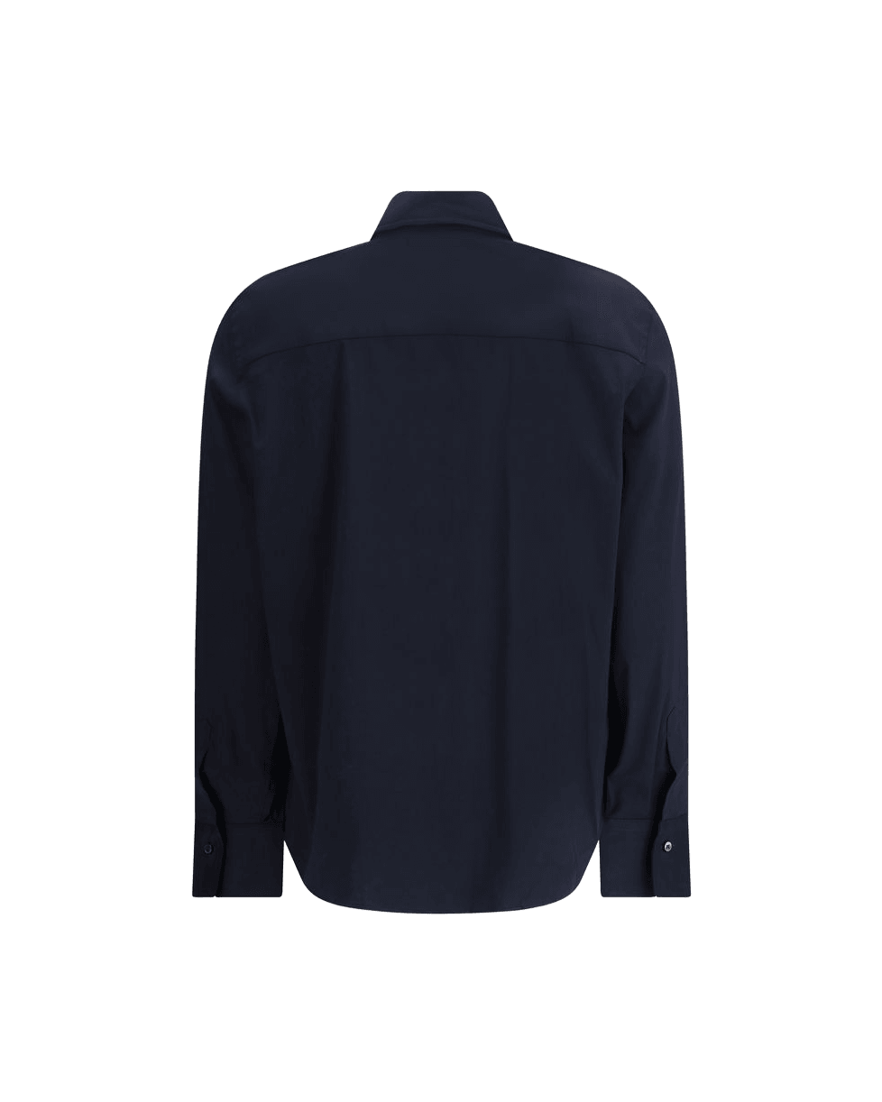 Brunello Cucinelli Blue Cotton Shirt Glam Steals