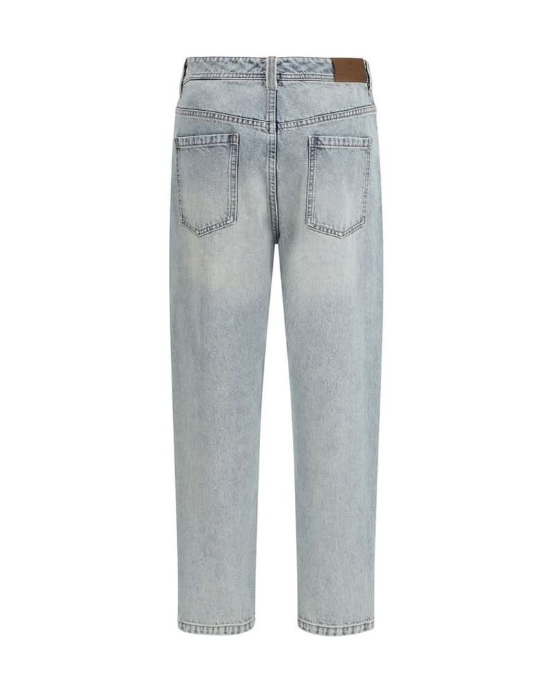 Brunello Cucinelli Blue Cotton Straight Leg Jeans Glam Steals