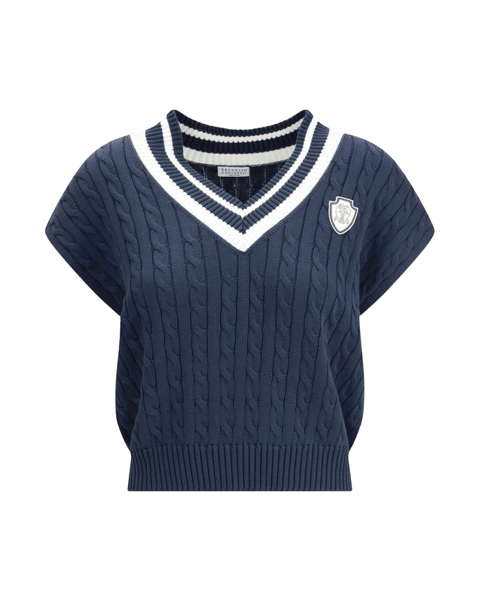 Brunello Cucinelli Blue Cotton Sweatshirt Glam Steals