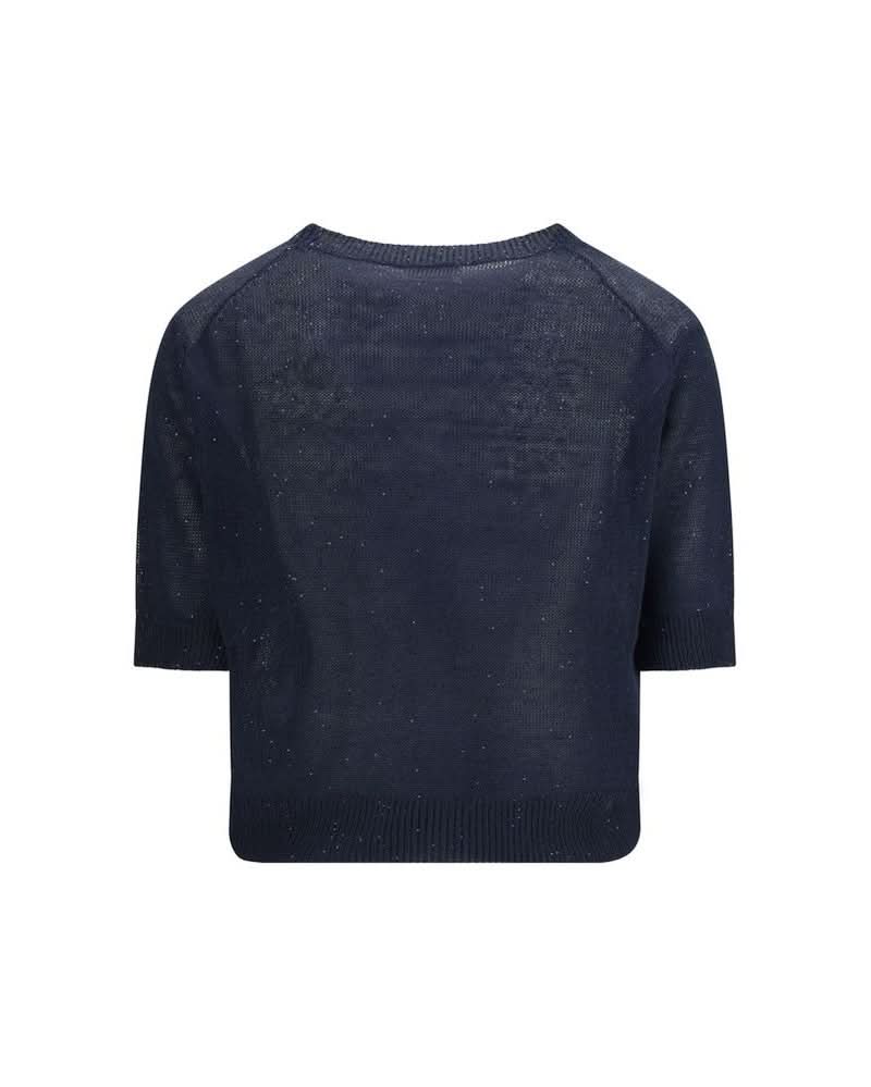Brunello Cucinelli Blue Cotton Sweatshirt Glam Steals