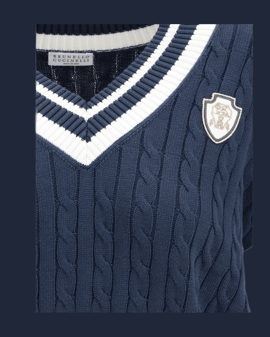 Brunello Cucinelli Blue Cotton Sweatshirt Glam Steals