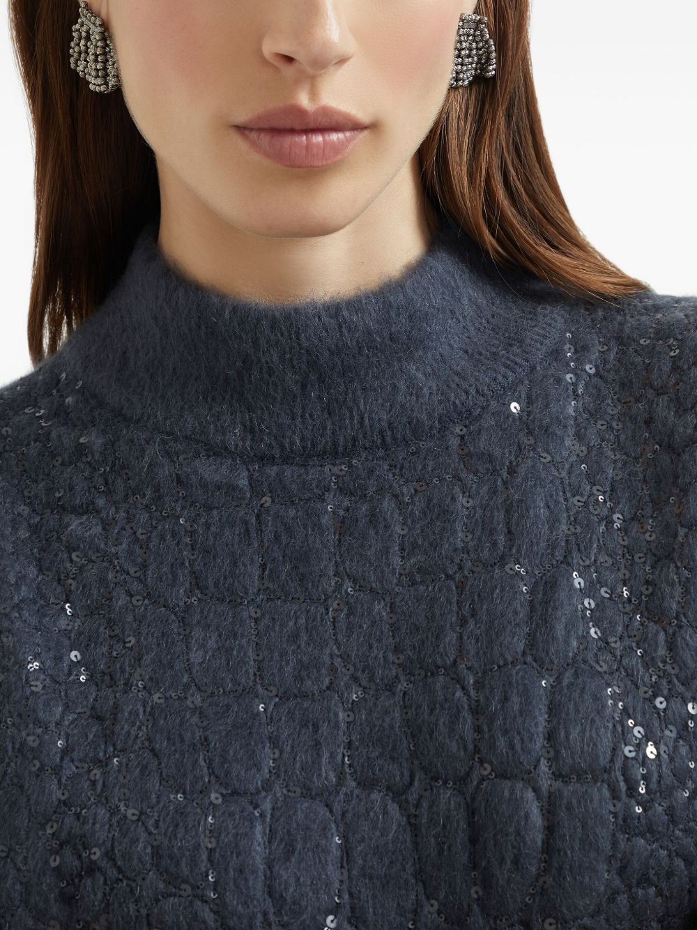 Brunello Cucinelli Blue Dress Glam Steals