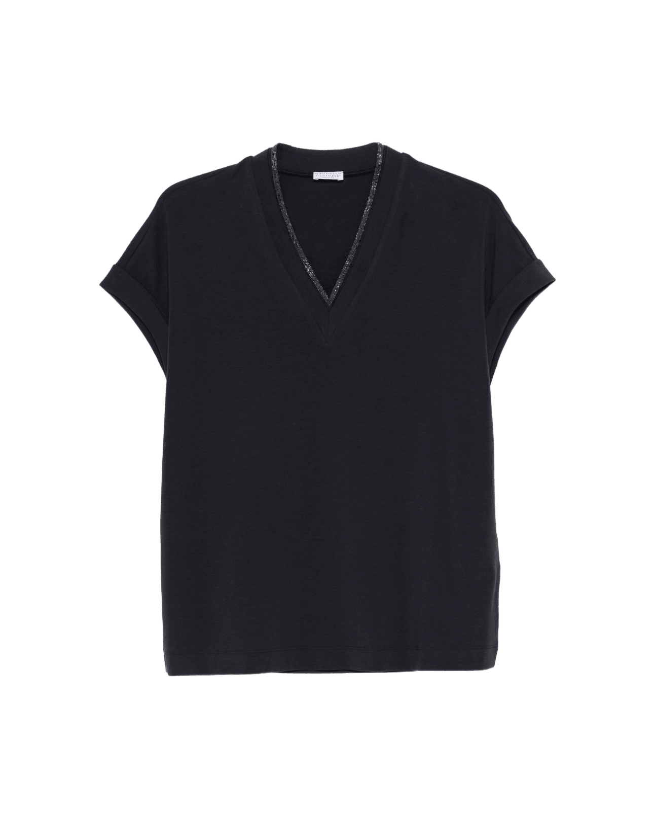 Brunello Cucinelli Blue Polo T-shirt Glam Steals