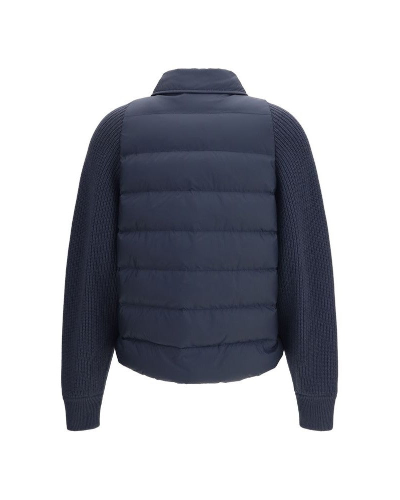 Brunello Cucinelli Blue Polyester Jacket Glam Steals