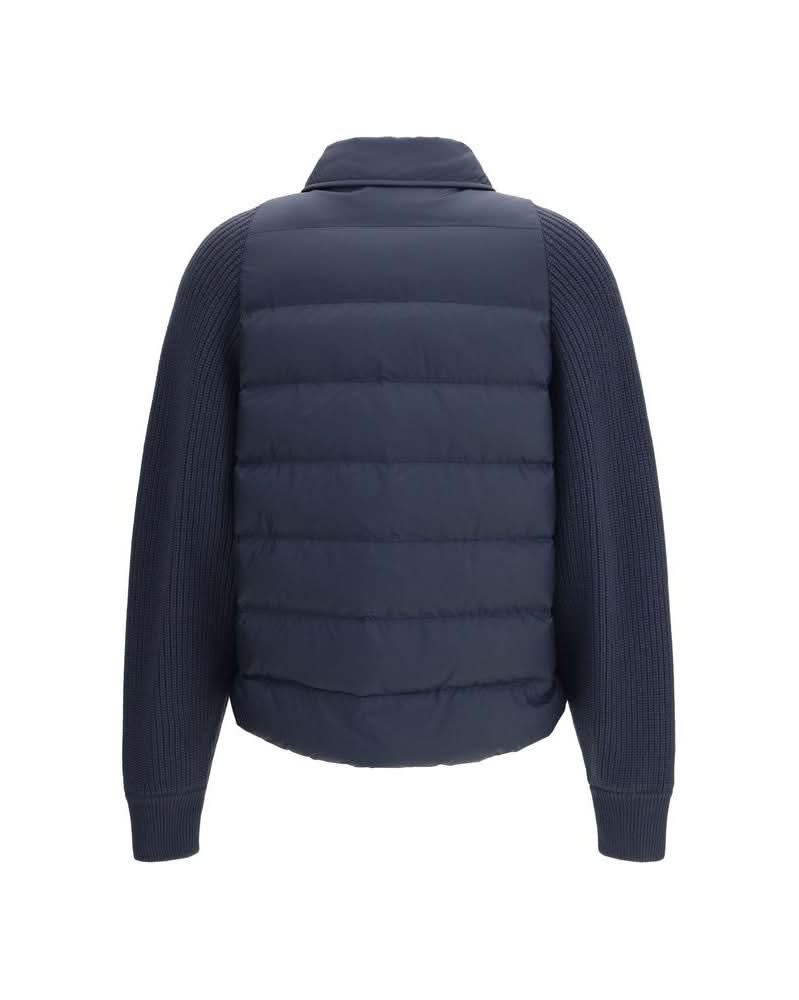 Brunello Cucinelli Blue Polyester Jacket Glam Steals