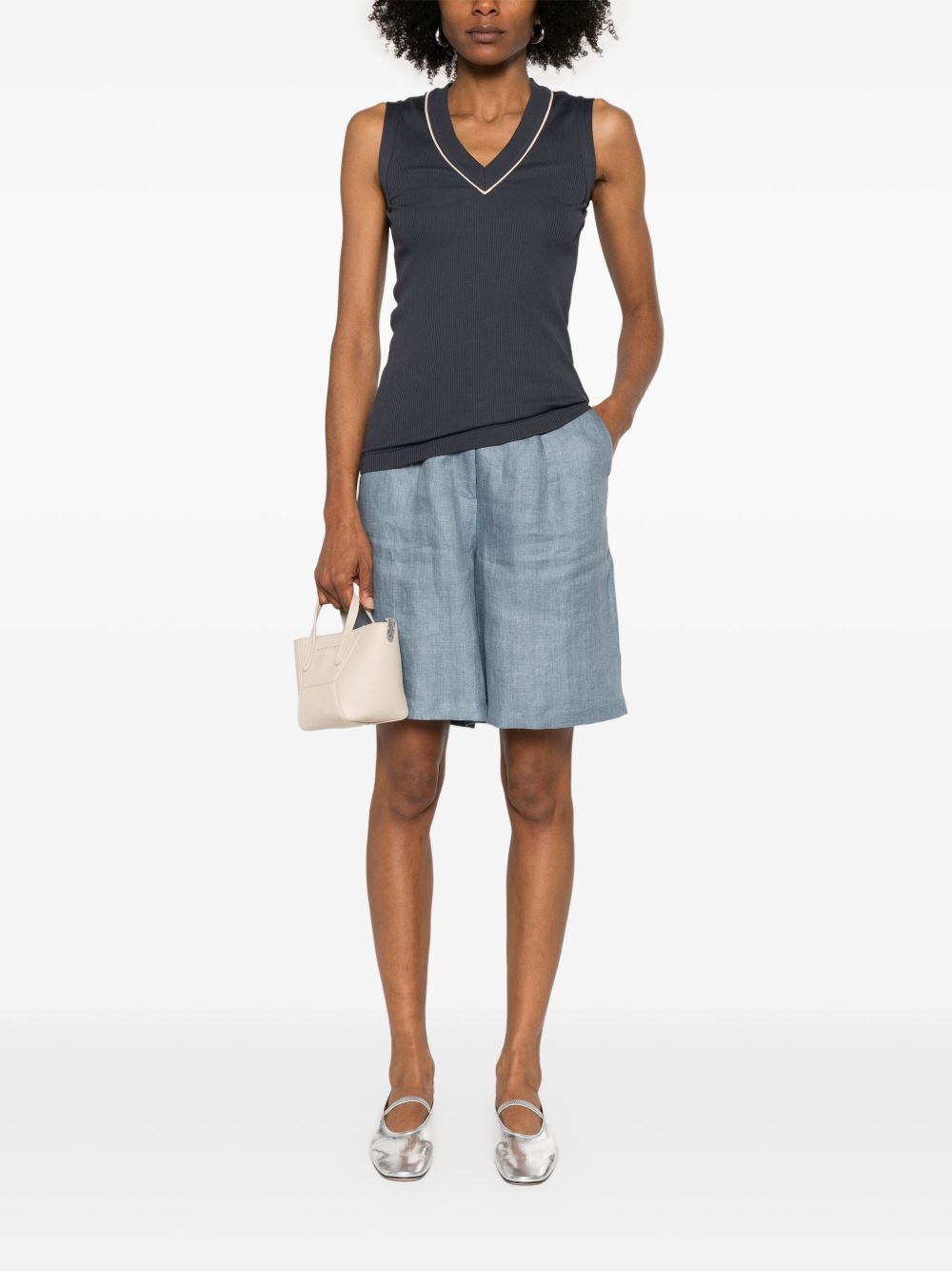 Brunello Cucinelli Blue Top Glam Steals