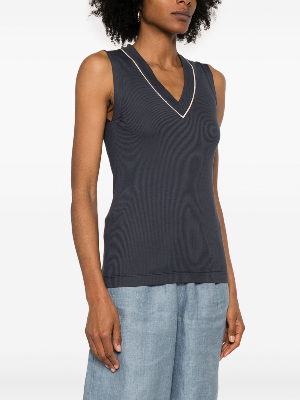 Brunello Cucinelli Blue Top Glam Steals