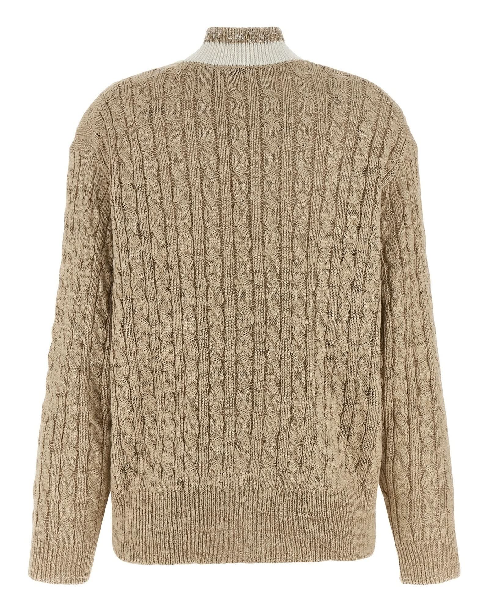 Brunello Cucinelli Braided Cardigan Glam Steals