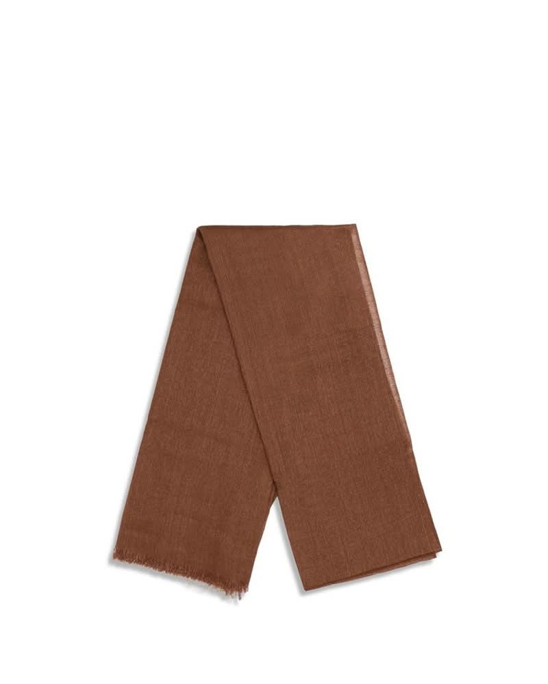 Brunello Cucinelli Brown Cashmere Scarf