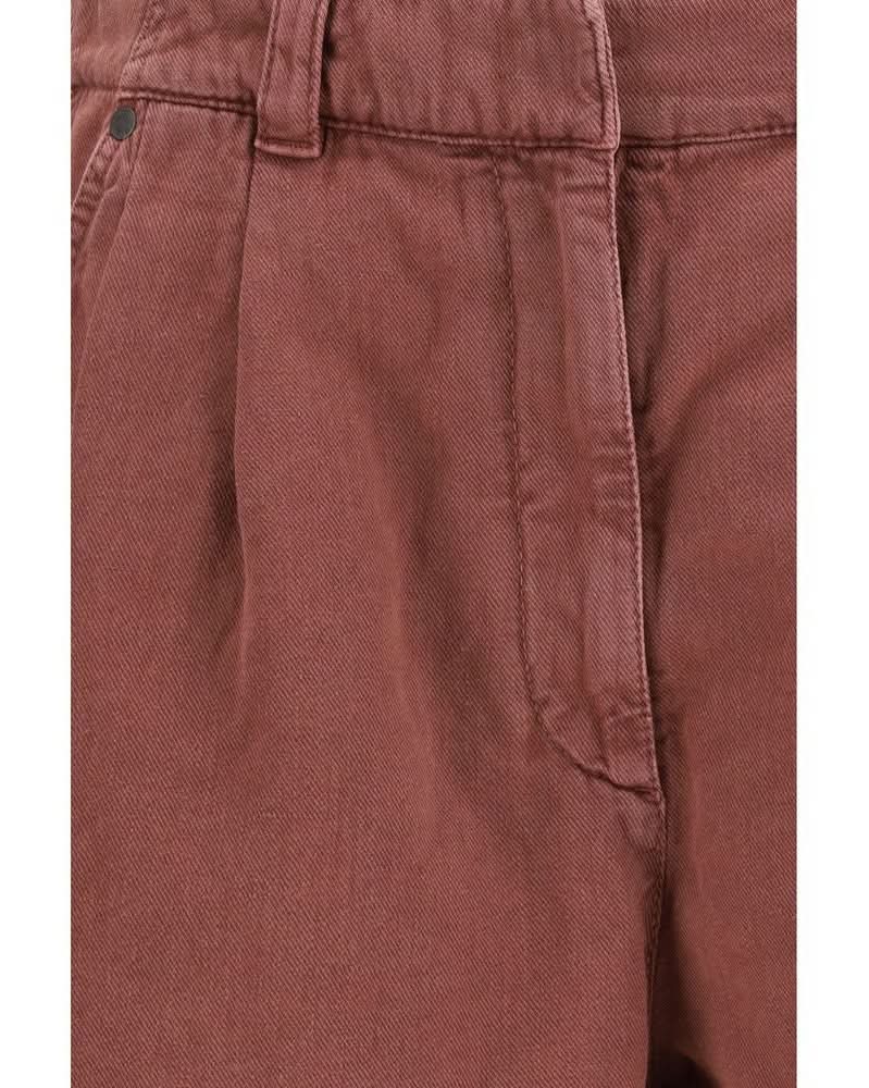 Brunello Cucinelli Brown Cotton Bermuda Shorts Glam Steals