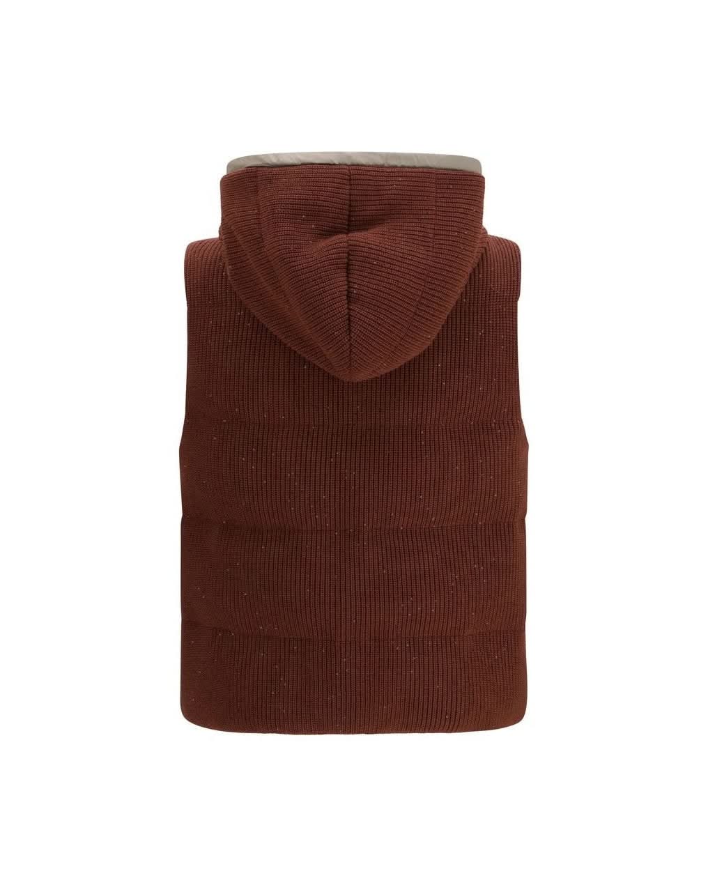 Brunello Cucinelli Brown Cotton Jacket Coat