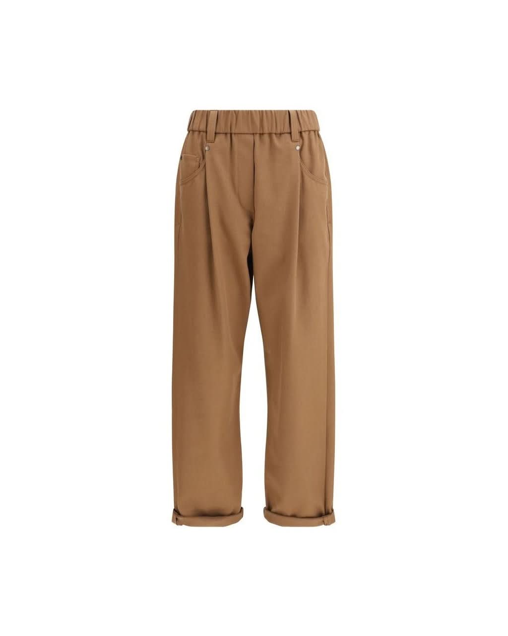 Brunello Cucinelli Brown Cotton Pant Trousers