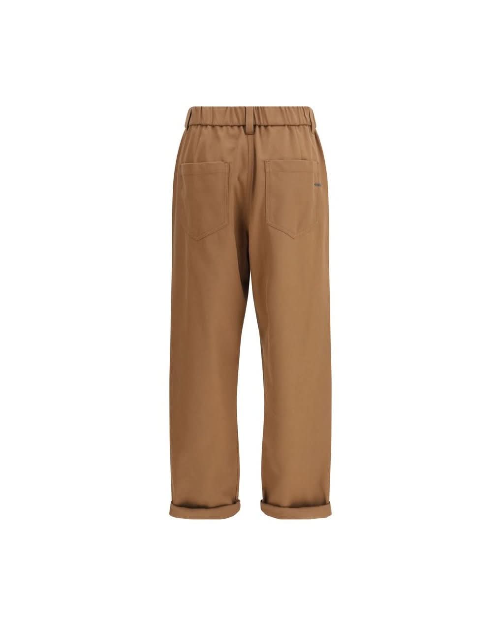 Brunello Cucinelli Brown Cotton Pant Trousers