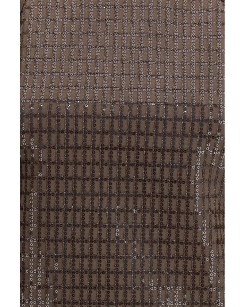 Brunello Cucinelli Brown Cotton Sleeveles T-shirt Glam Steals