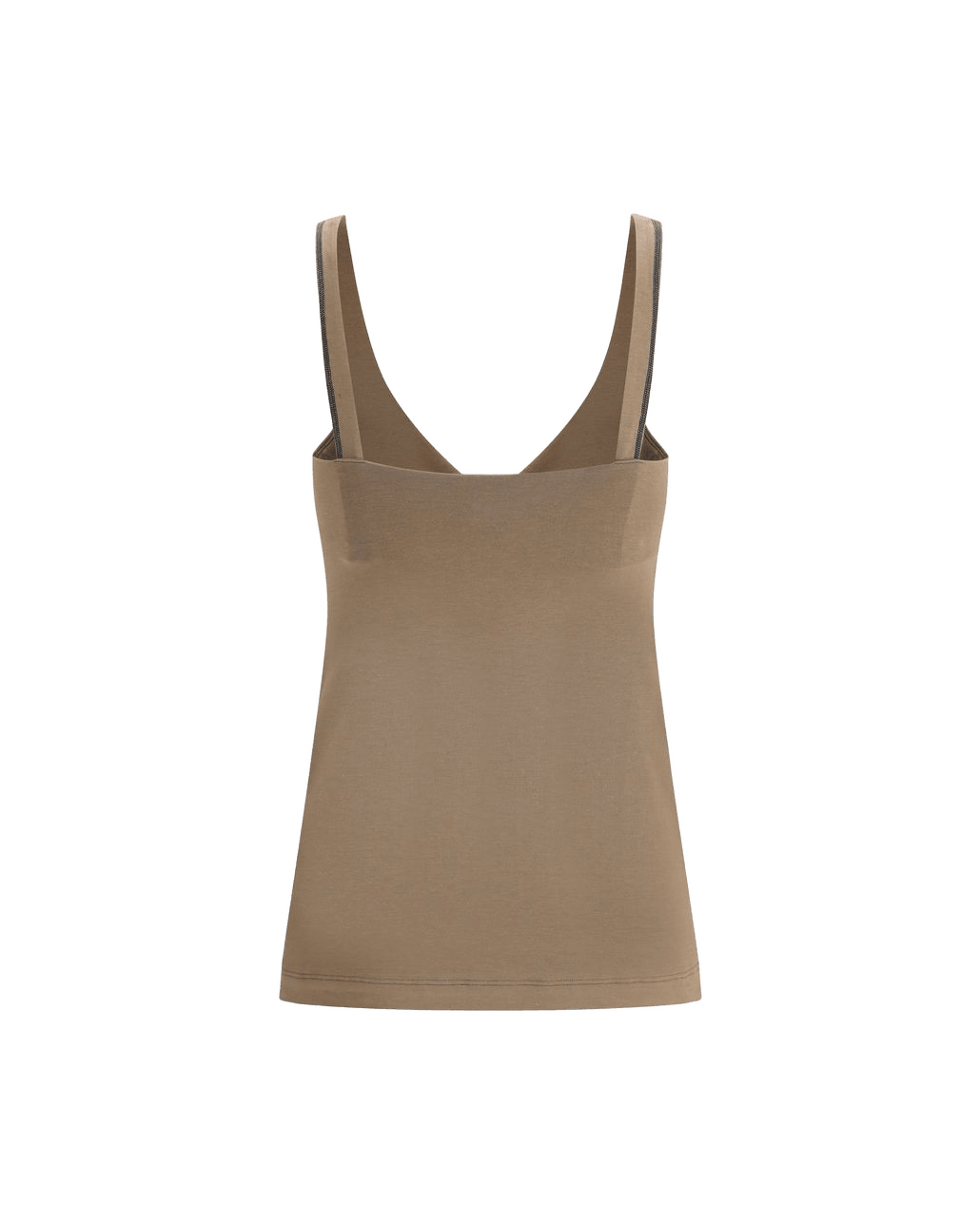 Brunello Cucinelli Brown Cotton Top Glam Steals