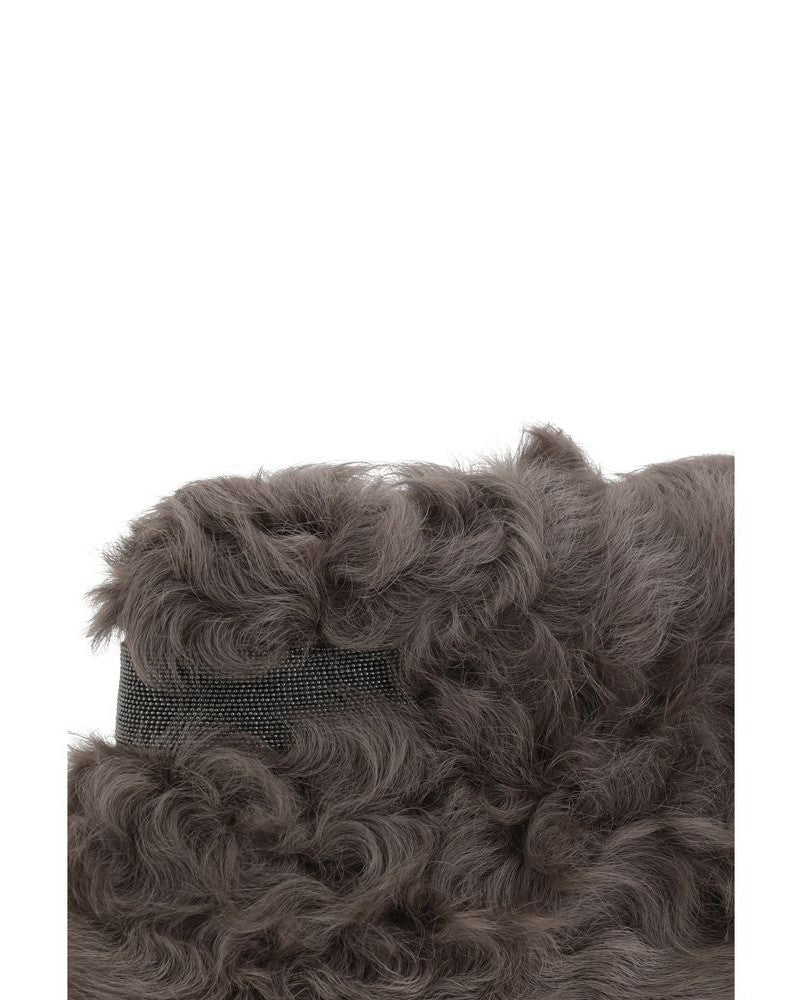 Brunello Cucinelli Brown Fur Clutch Bag Glam Steals
