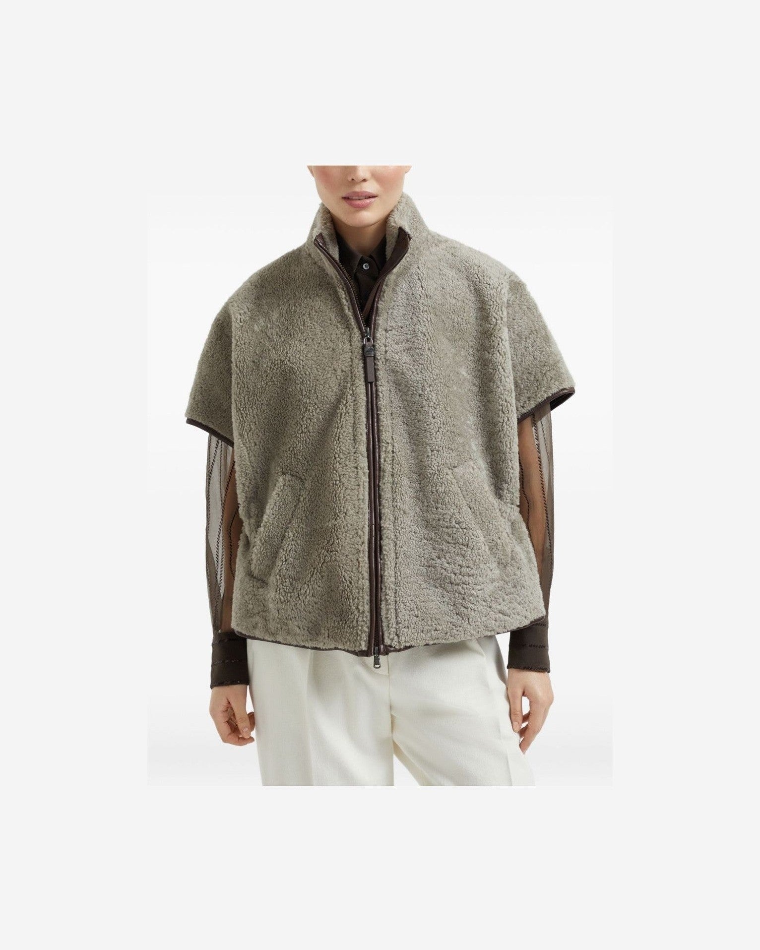 Brunello Cucinelli Brown Jacket Glam Steals