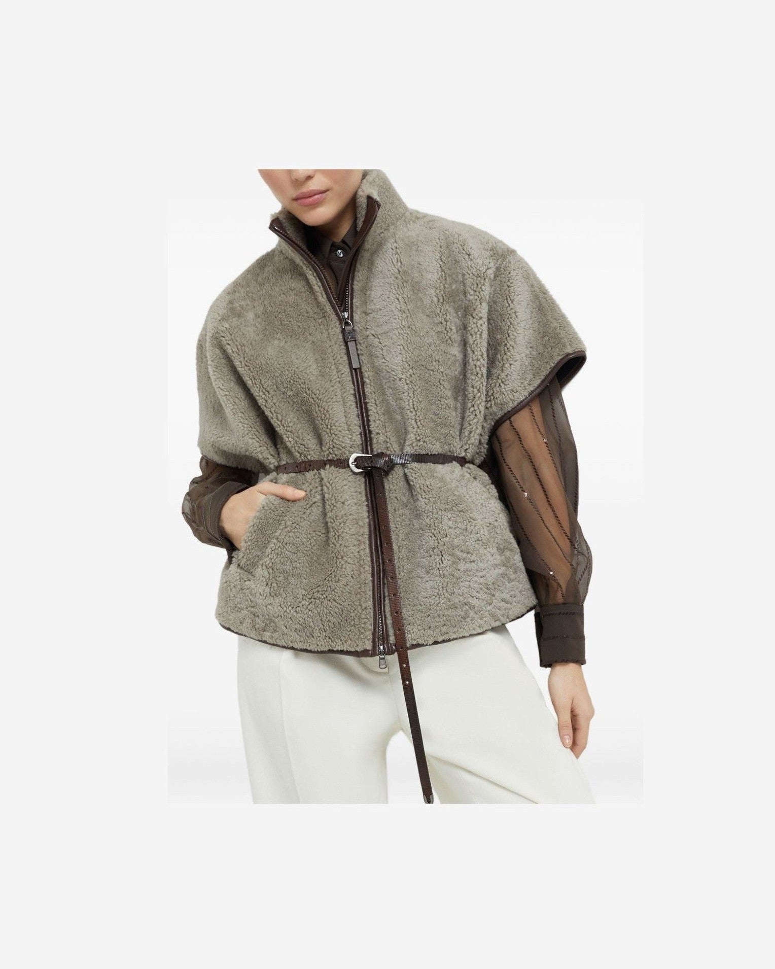 Brunello Cucinelli Brown Jacket Glam Steals