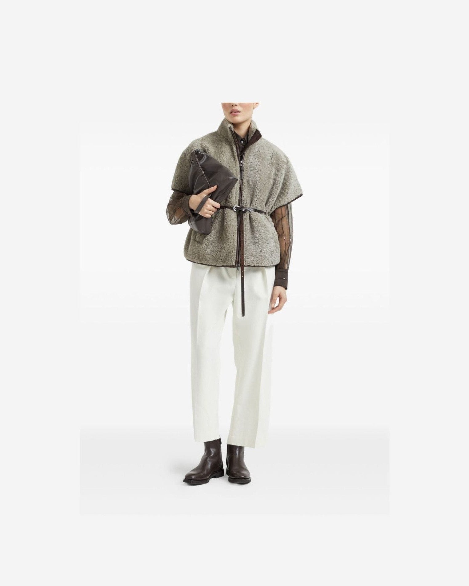 Brunello Cucinelli Brown Jacket Glam Steals