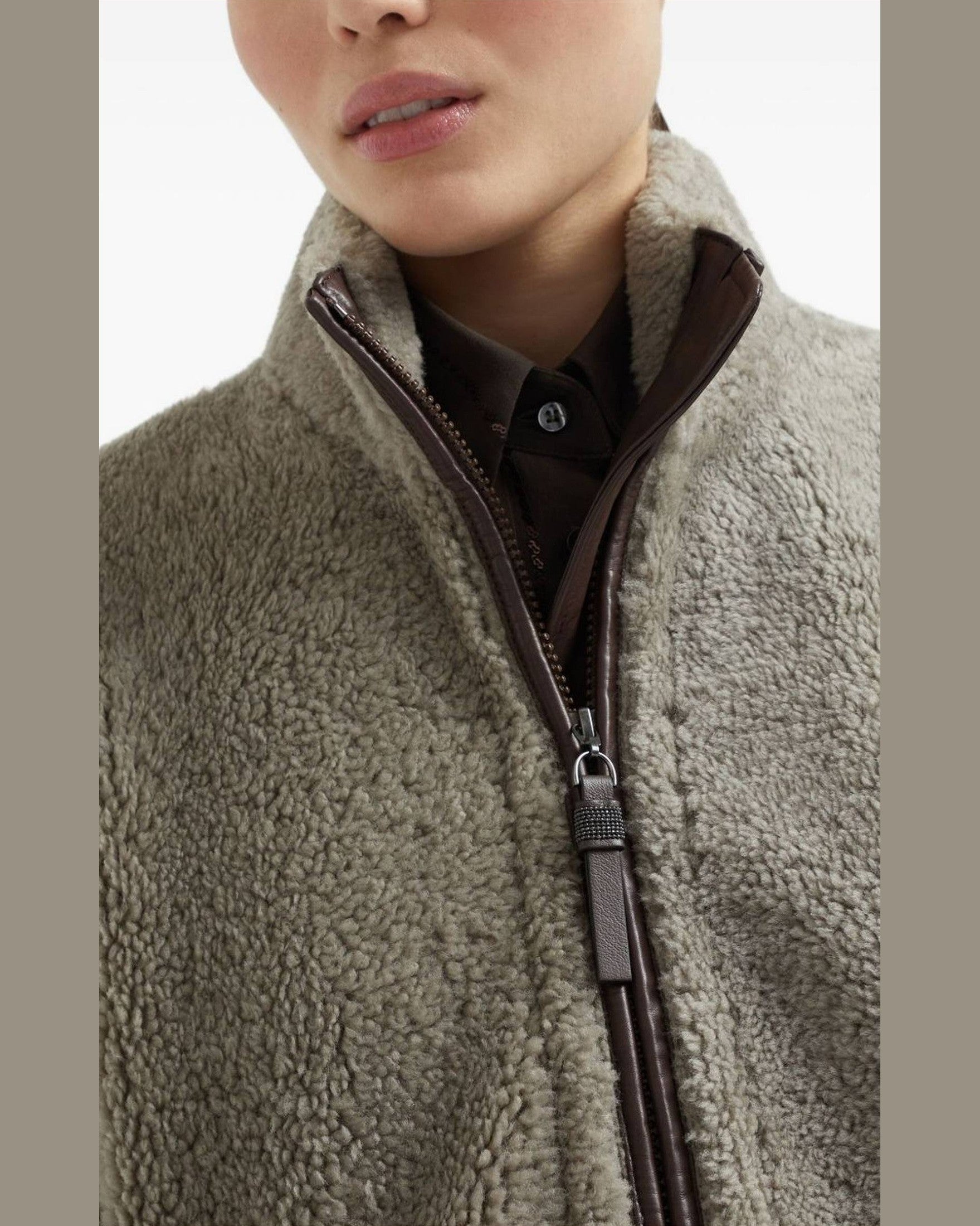 Brunello Cucinelli Brown Jacket Glam Steals