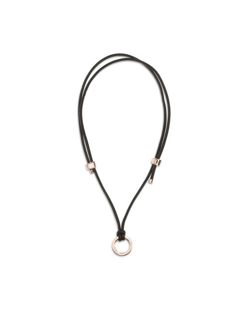 Brunello Cucinelli Brown Leather Calf Bos Taurus Keychain