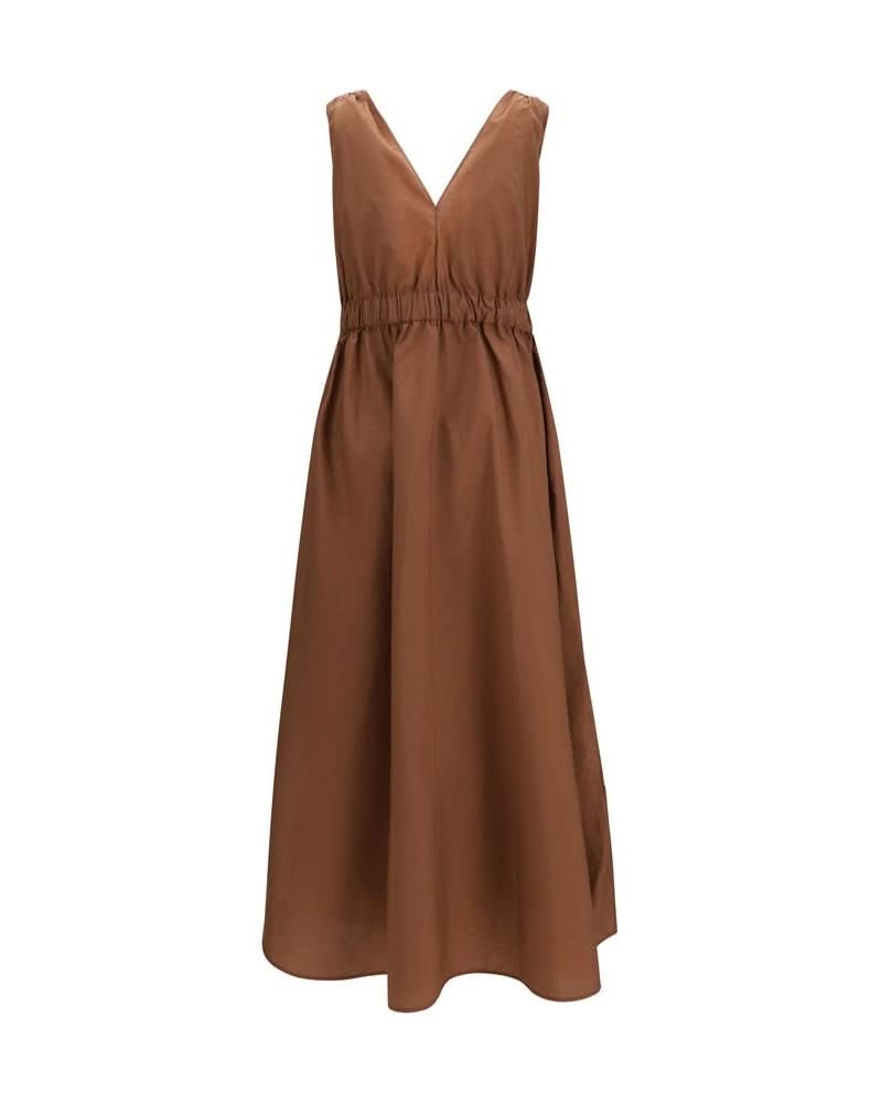 Brunello Cucinelli Brown Polyamide Dress Glam Steals