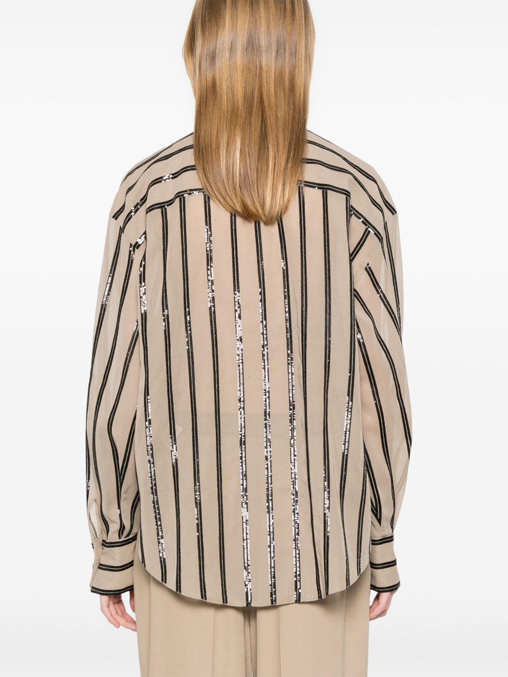 Brunello Cucinelli Brown Shirt Glam Steals