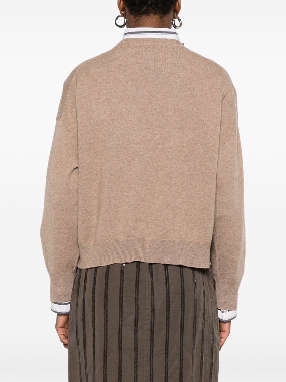 Brunello Cucinelli Brown Sweater Glam Steals