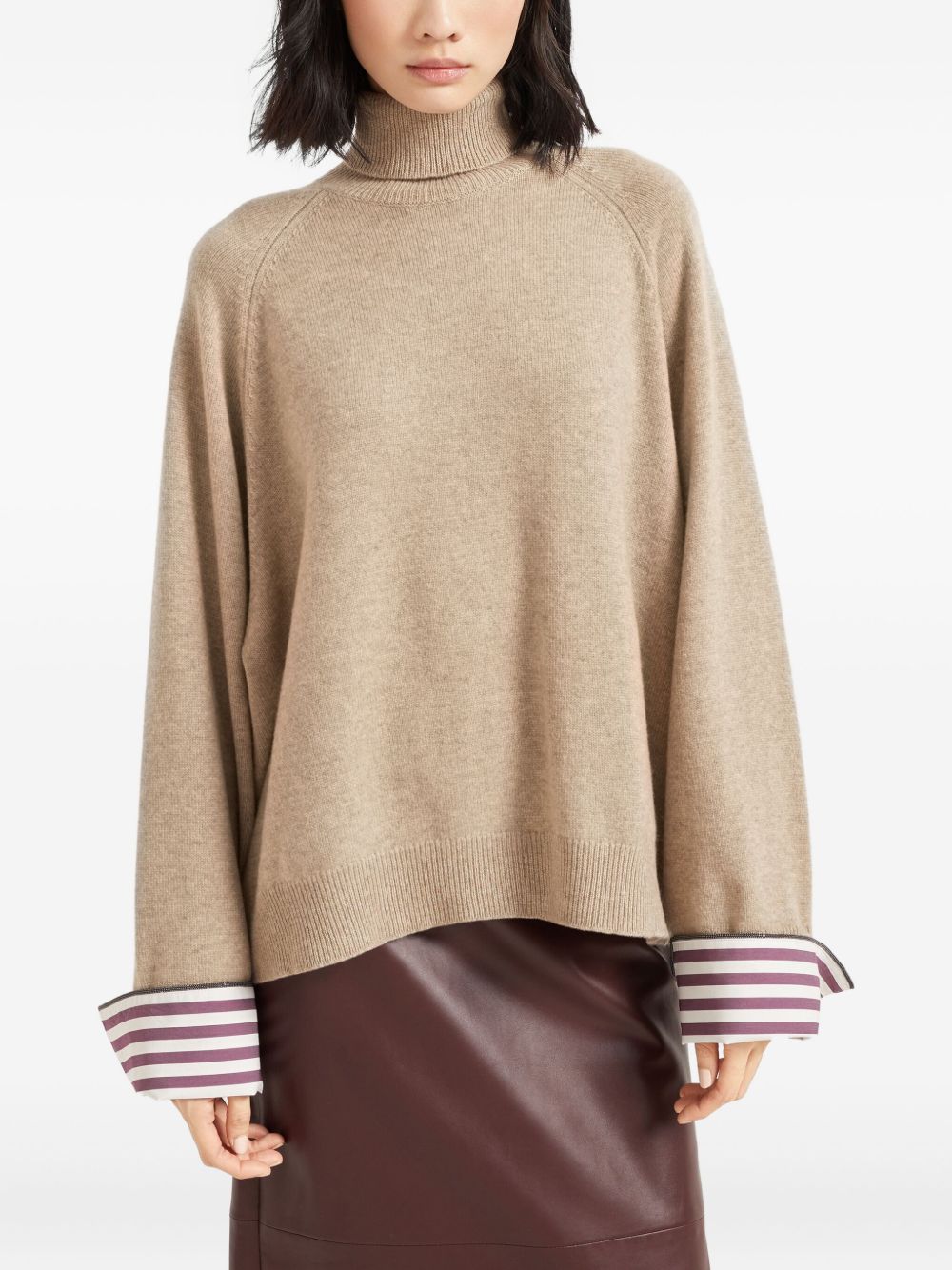 Brunello Cucinelli Brown Sweater Glam Steals