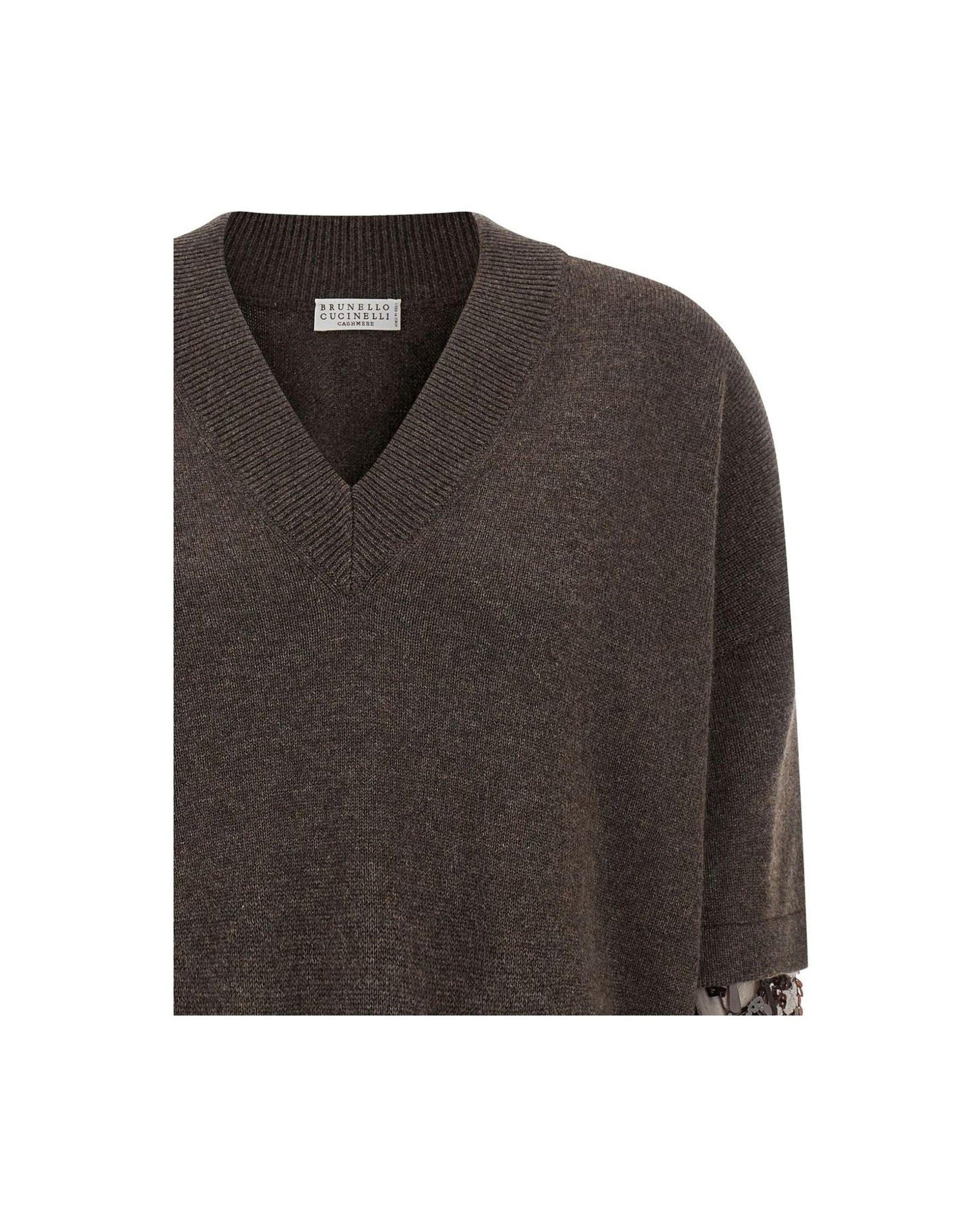 Brunello Cucinelli Brown Sweater Glam Steals