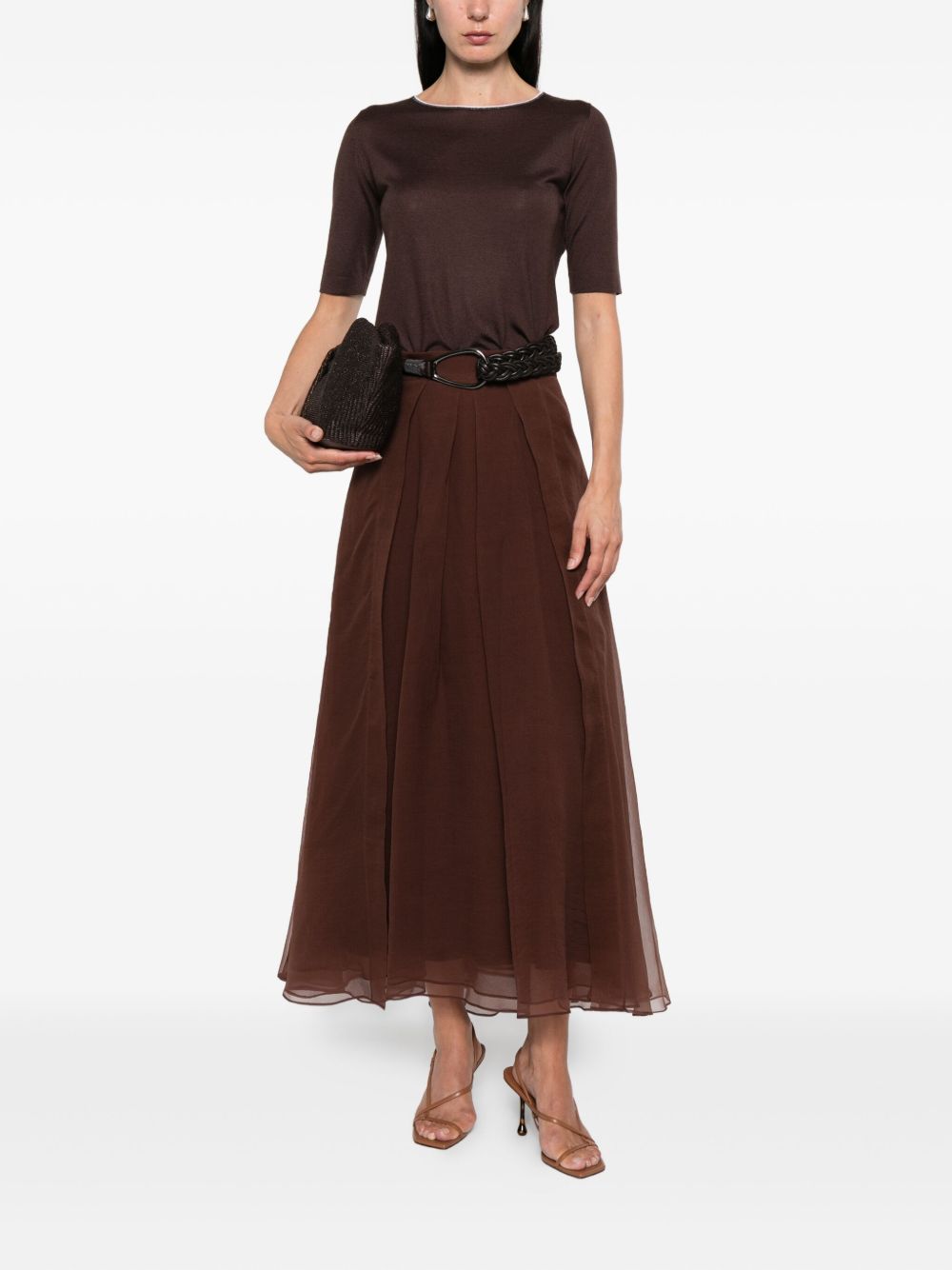 Brunello Cucinelli Brown Sweater Glam Steals