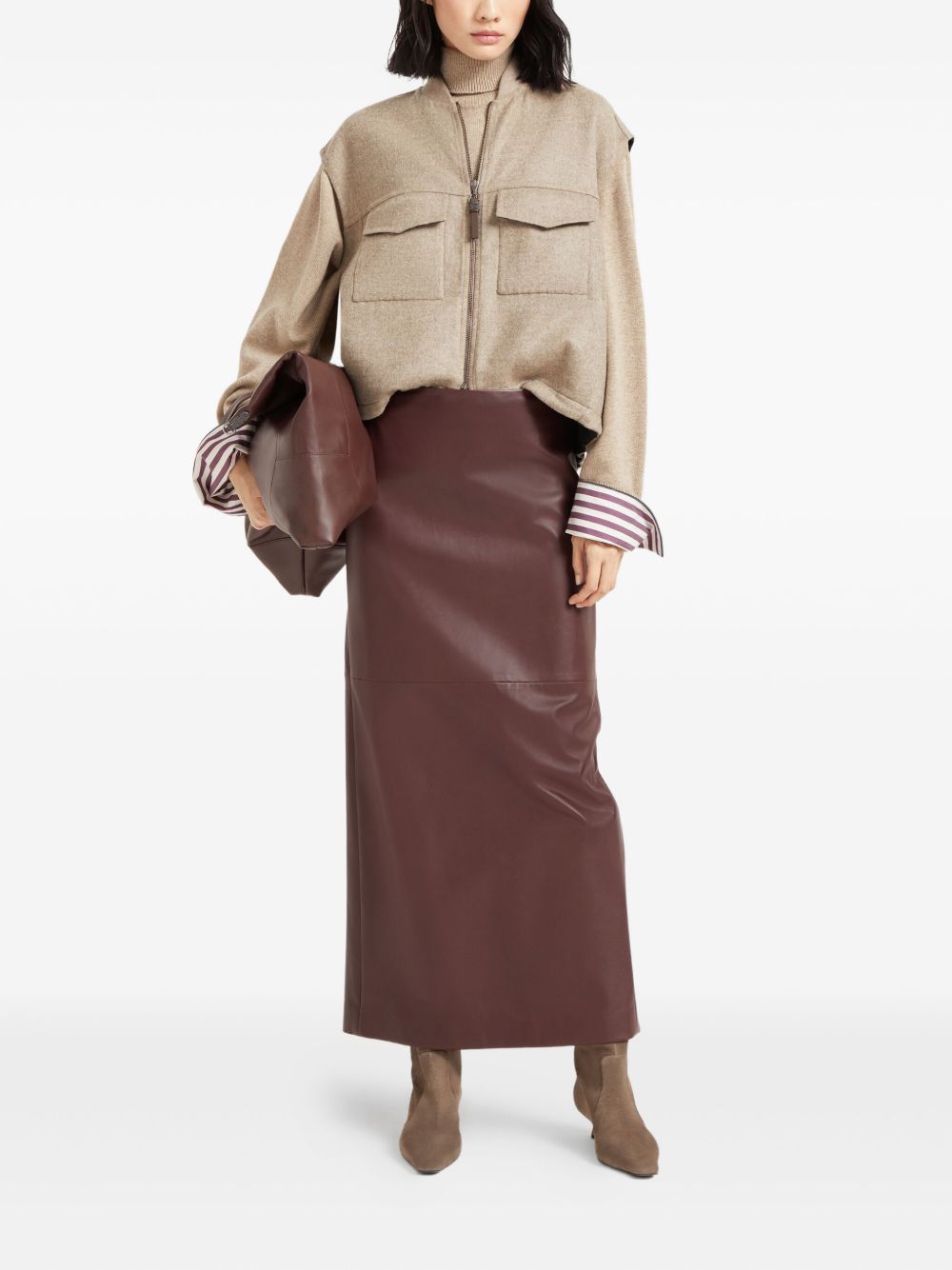 Brunello Cucinelli Brown Sweater Glam Steals