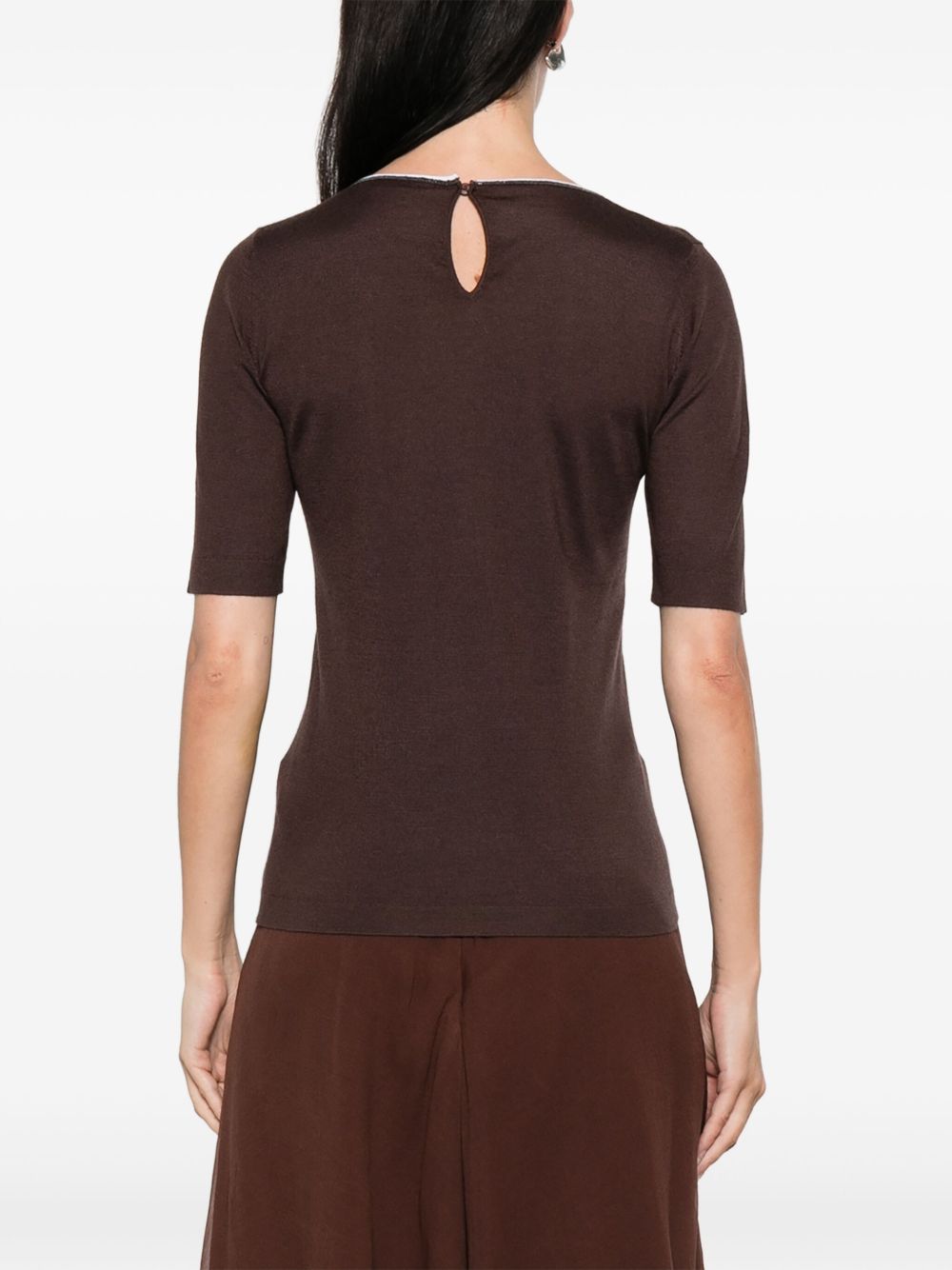 Brunello Cucinelli Brown Sweater Glam Steals