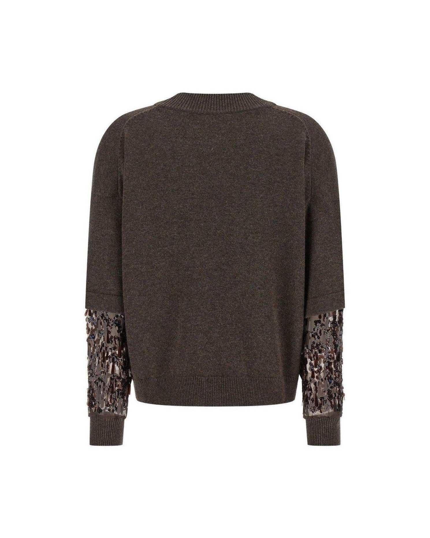 Brunello Cucinelli Brown Sweater Glam Steals