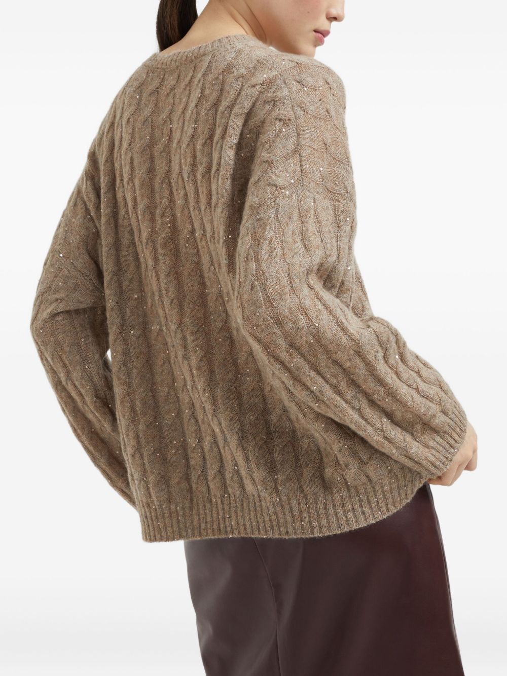 Brunello Cucinelli Brown Sweater Glam Steals