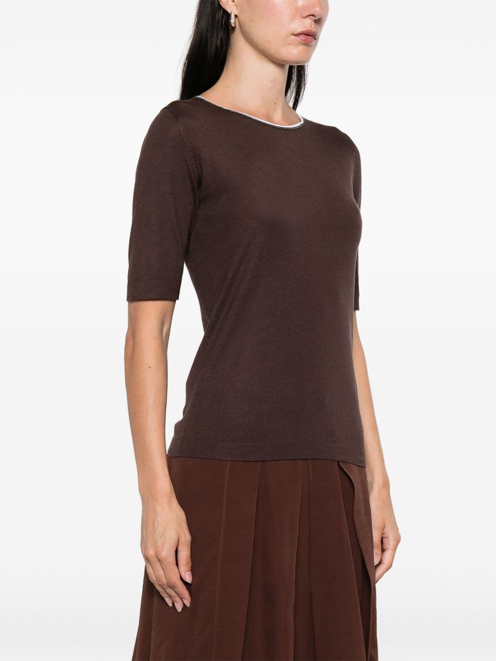 Brunello Cucinelli Brown Sweater Glam Steals
