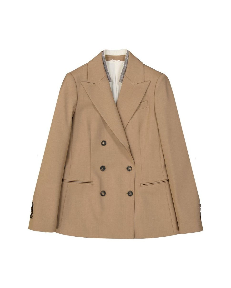 Brunello Cucinelli Brown Wool Coat Glam Steals
