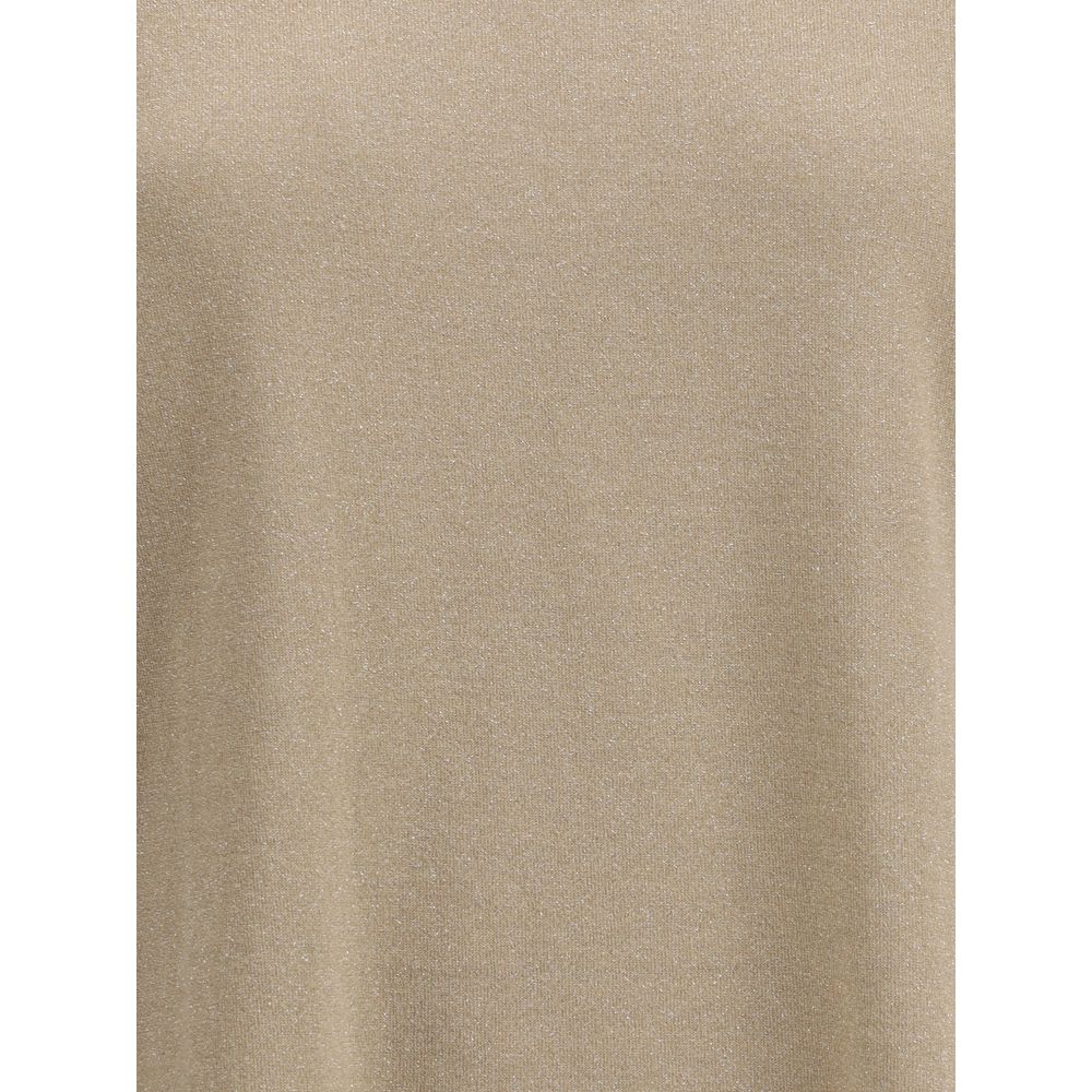 Brunello Cucinelli Cashmere Glitter T-Shirt Glam Steals