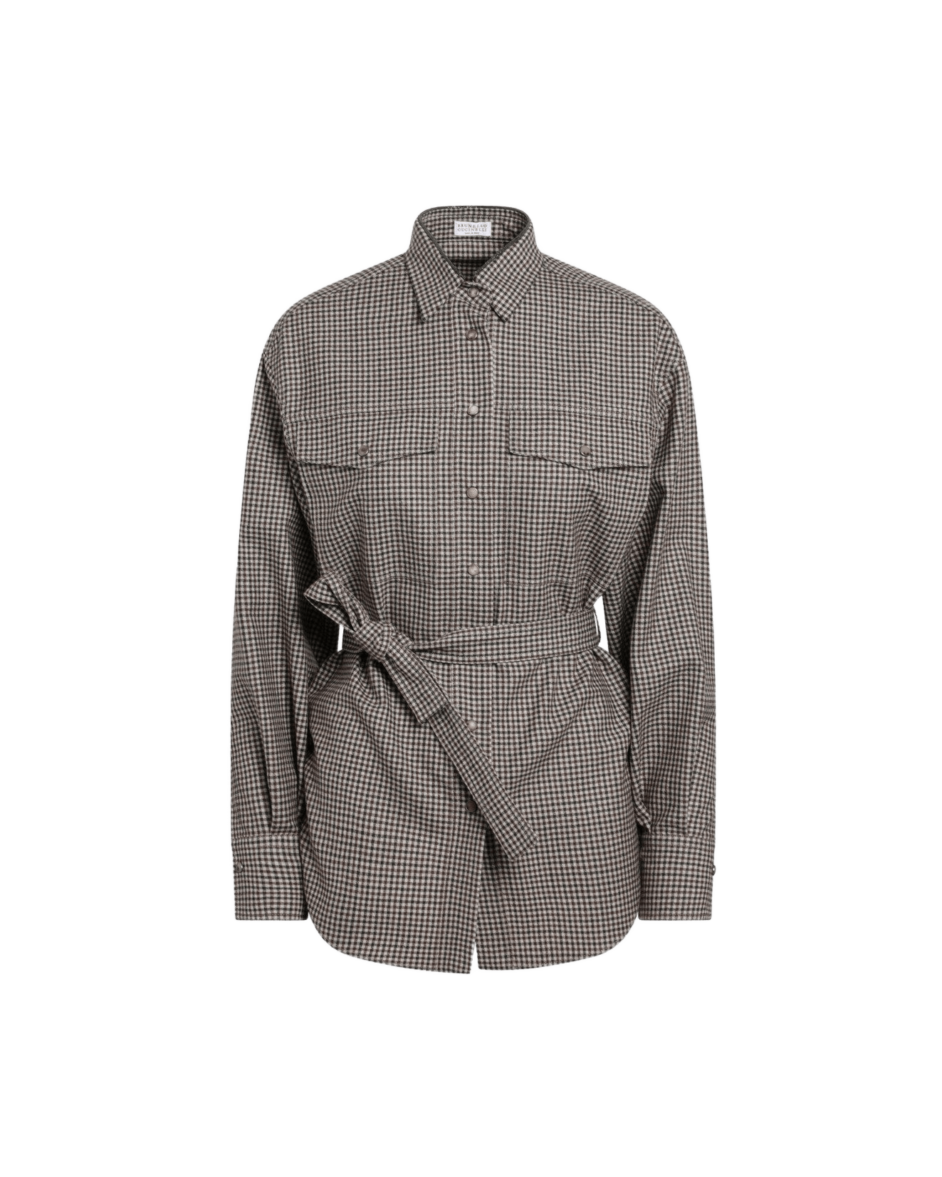 Brunello Cucinelli Check Pattern Shirt Glam Steals
