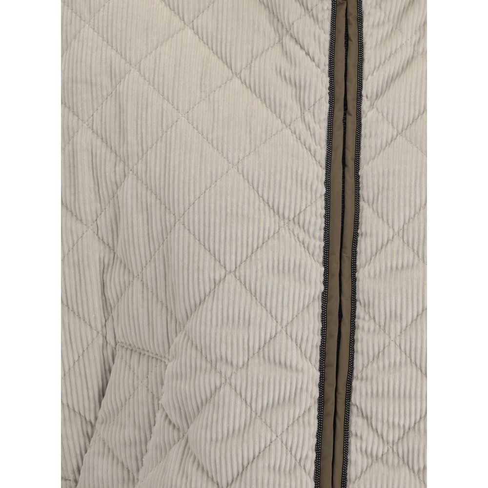 Brunello Cucinelli Corduroy Quilted Jacket Glam Steals