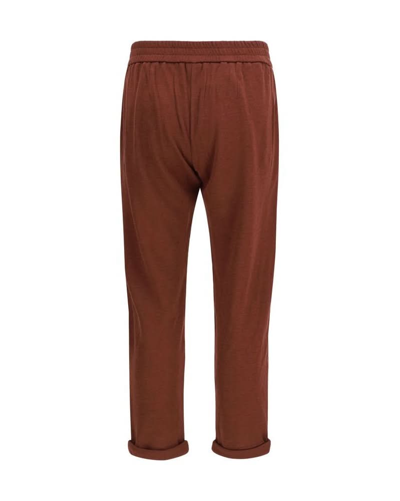 Brunello Cucinelli Cotton Bordeaux Pant Glam Steals