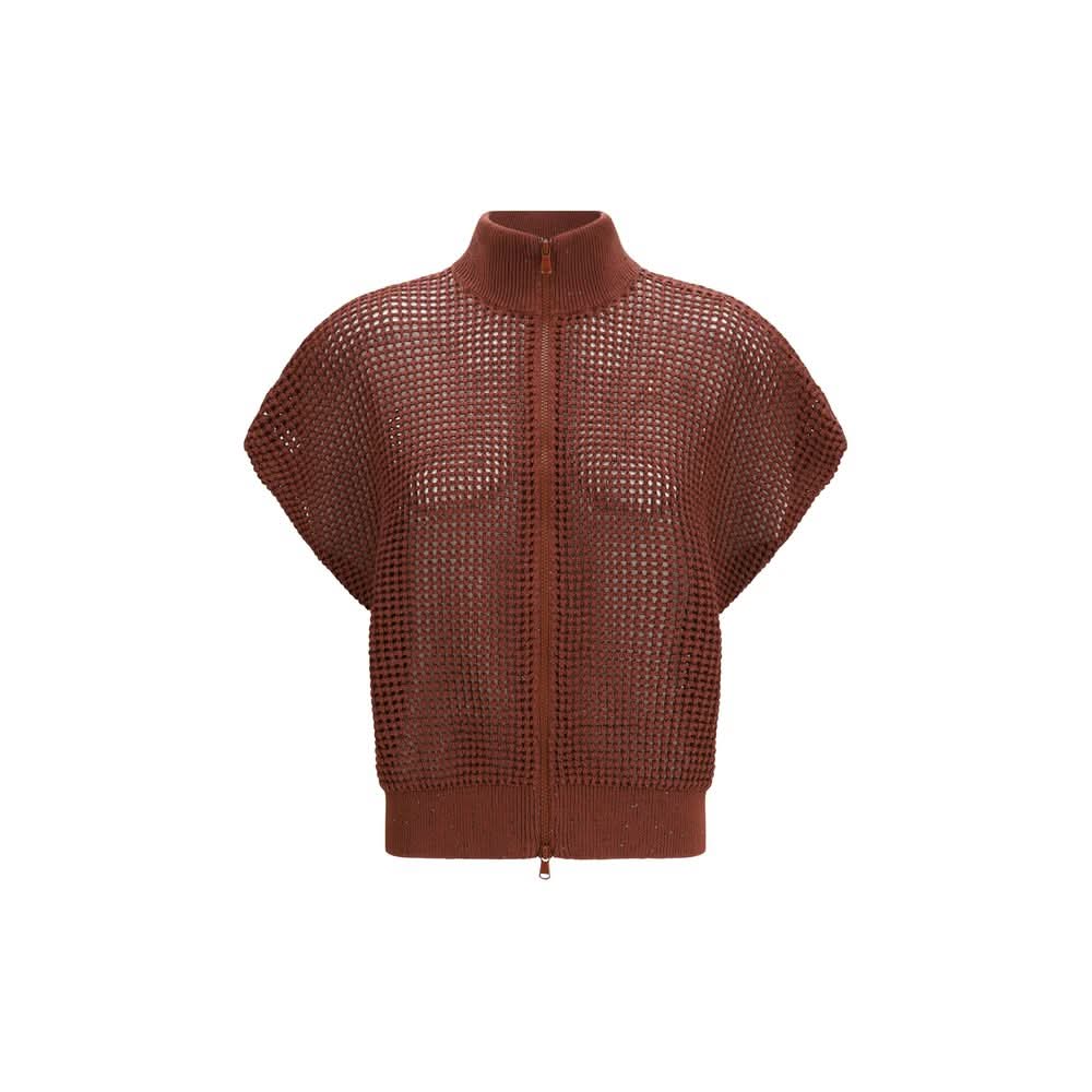 Brunello Cucinelli Cotton Bordeaux Sweatshirt