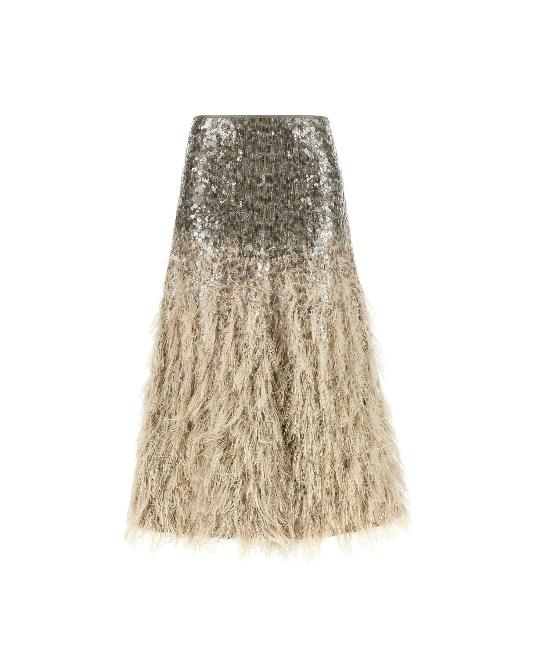 Brunello Cucinelli Dazzling Dégradé Skirt Glam Steals