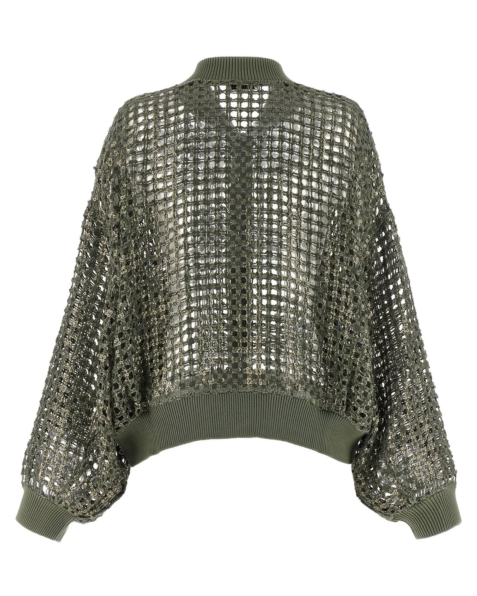 Brunello Cucinelli Dazzling Net Embroidery Cardigan Glam Steals