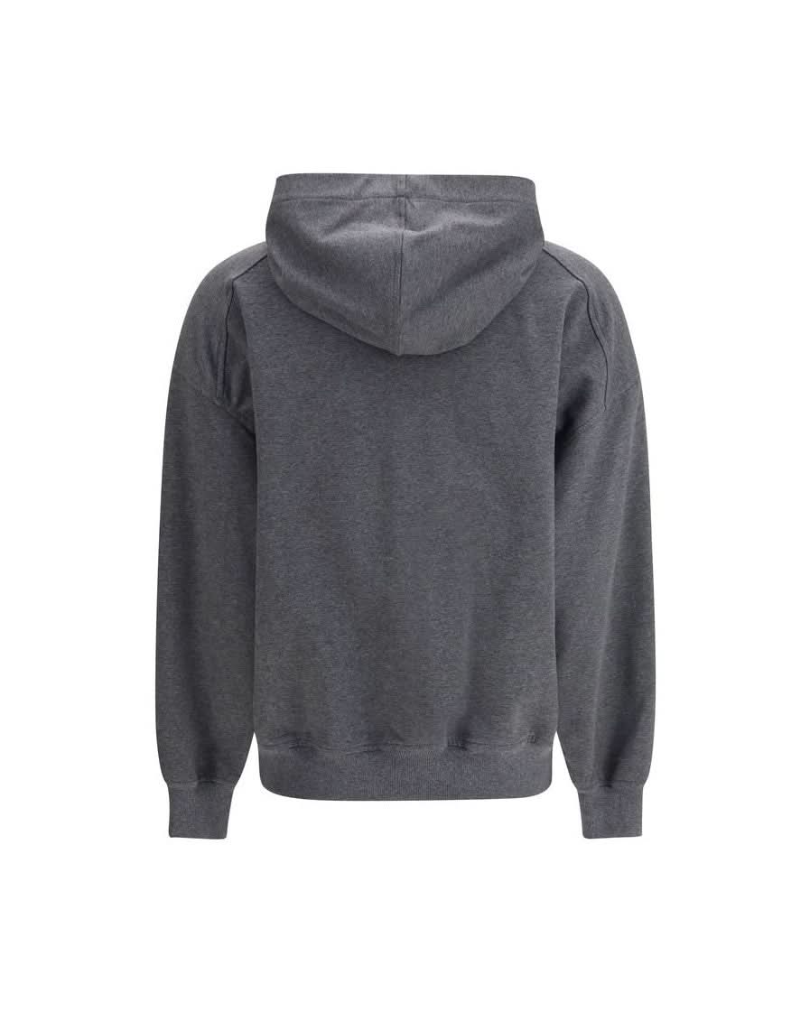 Brunello Cucinelli Gray Cotton Sweatshirt Sweatshirts