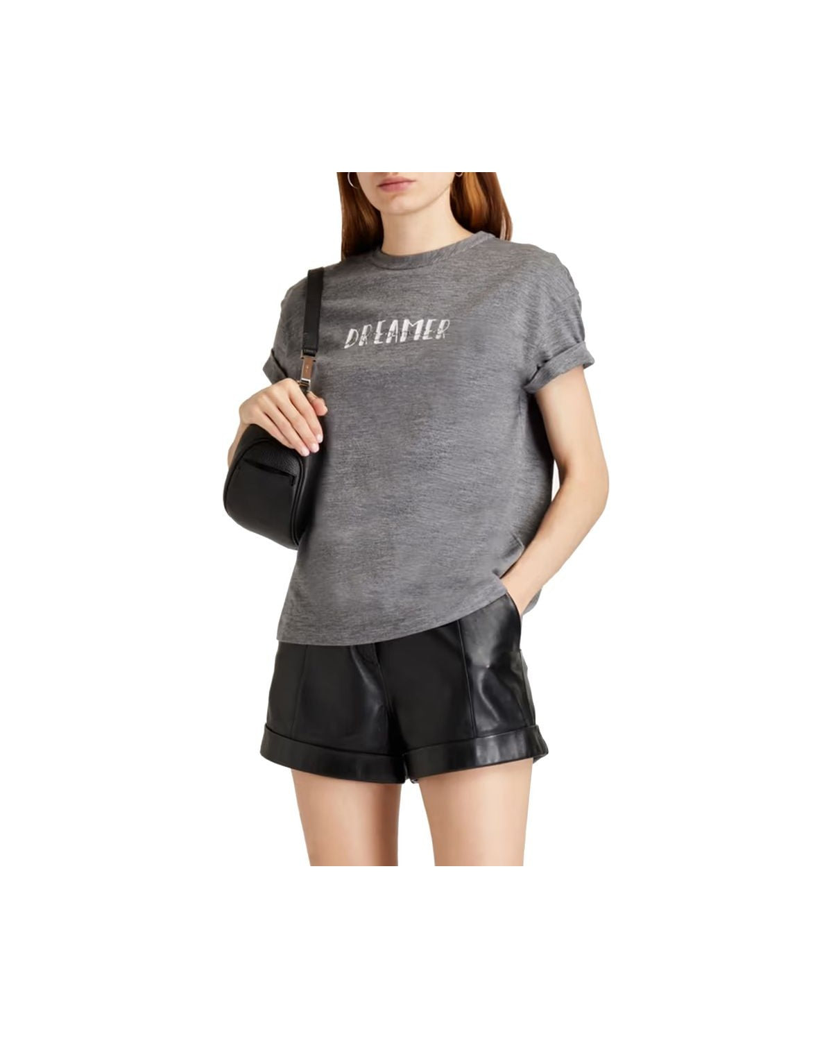Brunello Cucinelli Gray Elastane T-Shirt T-Shirts