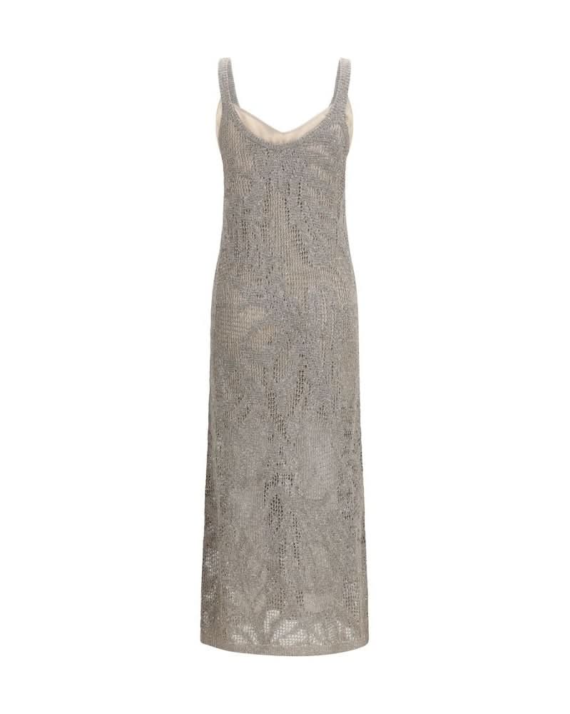 Brunello Cucinelli Gray Linen Casual Dress Glam Steals