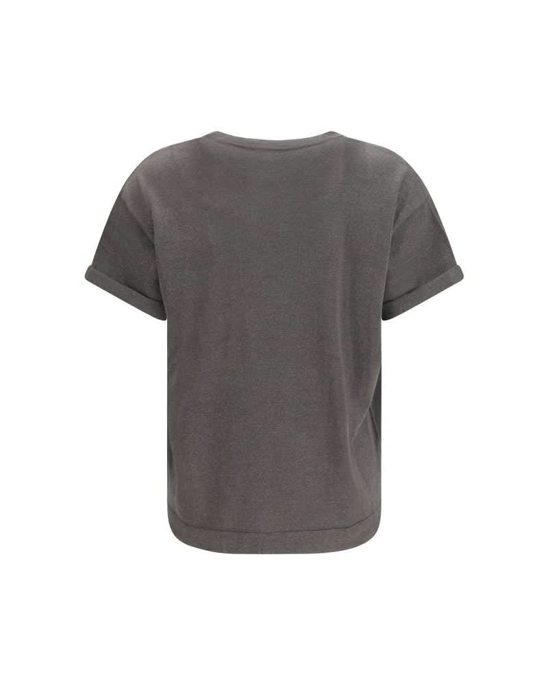 Brunello Cucinelli Gray Nylon T-shirt
