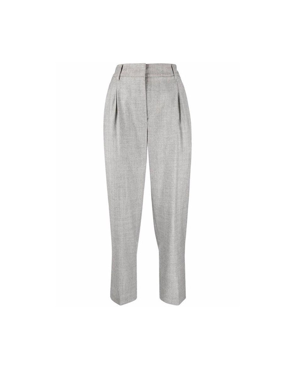 Brunello Cucinelli Gray Polyamide Cropped Pant Glam Steals