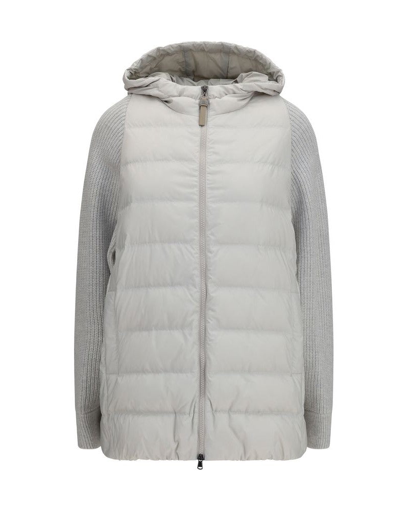 Brunello Cucinelli Gray Polyamide Jacket Glam Steals